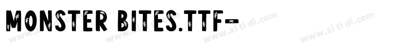 Monster Bites.ttf字体转换